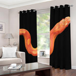 Amel Motley Corn Snake Print Blackout Grommet Curtains