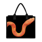 Amel Motley Corn Snake Print Canvas Tote Bag