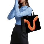 Amel Motley Corn Snake Print Canvas Tote Bag