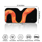 Amel Motley Corn Snake Print Car Windshield Sun Shade
