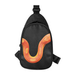 Amel Motley Corn Snake Print Chest Bag