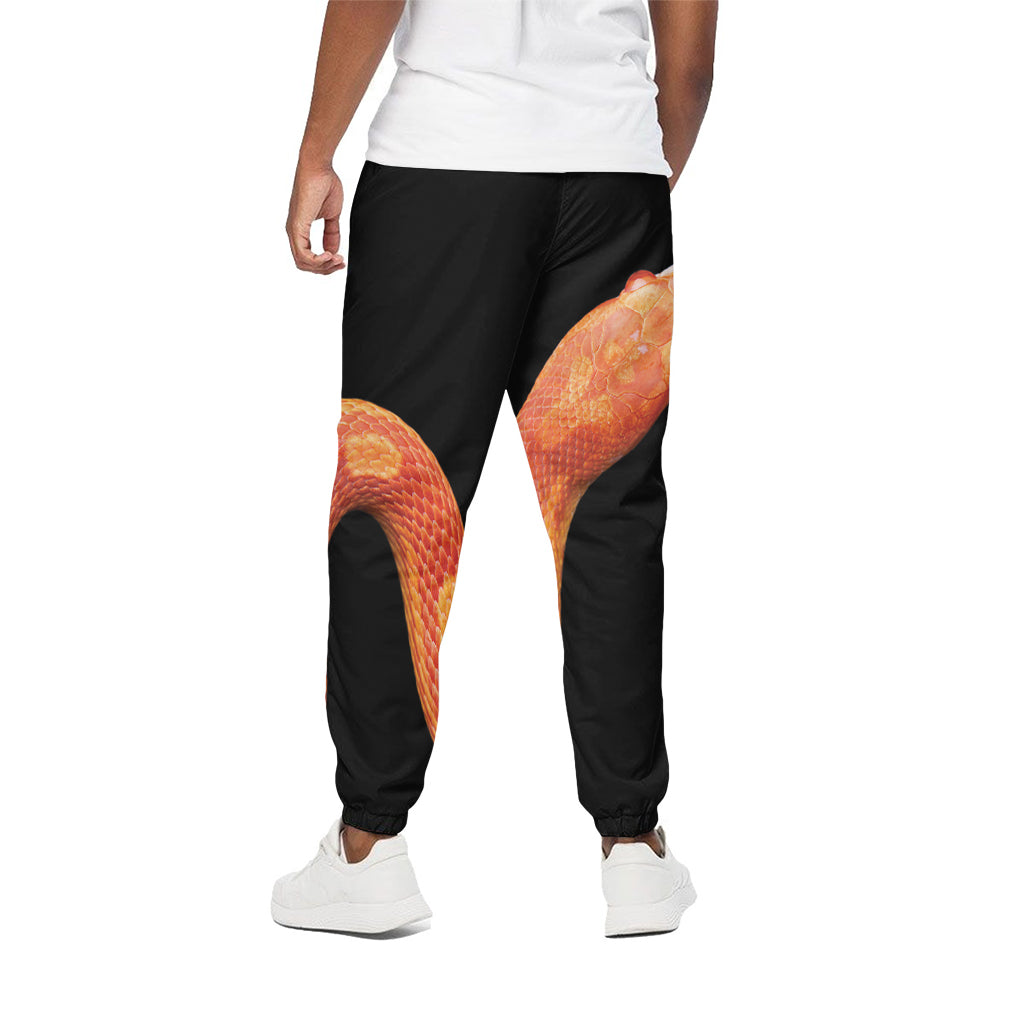 Amel Motley Corn Snake Print Cotton Pants