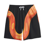 Amel Motley Corn Snake Print Cotton Shorts