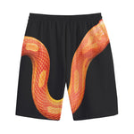 Amel Motley Corn Snake Print Cotton Shorts