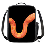 Amel Motley Corn Snake Print Crossbody Lunch Bag