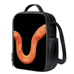 Amel Motley Corn Snake Print Crossbody Lunch Bag