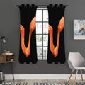 Amel Motley Corn Snake Print Grommet Curtain Panels
