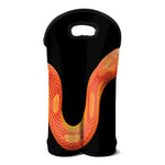 Amel Motley Corn Snake Print Double Neoprene Wine Tote