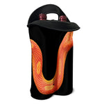 Amel Motley Corn Snake Print Double Neoprene Wine Tote