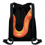 Amel Motley Corn Snake Print Drawstring Backpack
