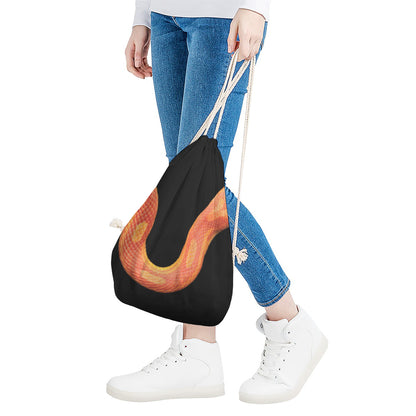 Amel Motley Corn Snake Print Drawstring Bag