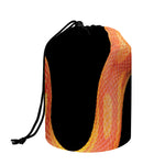 Amel Motley Corn Snake Print Drawstring Makeup Bag
