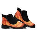 Amel Motley Corn Snake Print Flat Ankle Boots