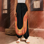 Amel Motley Corn Snake Print Harem Pants