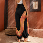 Amel Motley Corn Snake Print Harem Pants