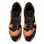 Amel Motley Corn Snake Print High Top Leather Sneakers