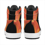 Amel Motley Corn Snake Print High Top Leather Sneakers