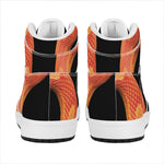 Amel Motley Corn Snake Print High Top Leather Sneakers
