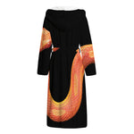 Amel Motley Corn Snake Print Hooded Bathrobe