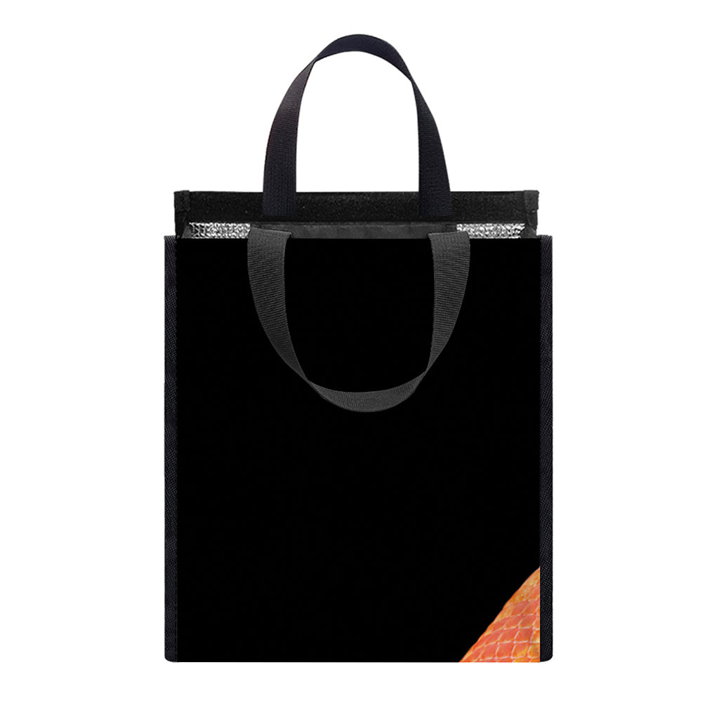 Amel Motley Corn Snake Print Insulated Lunch Tote