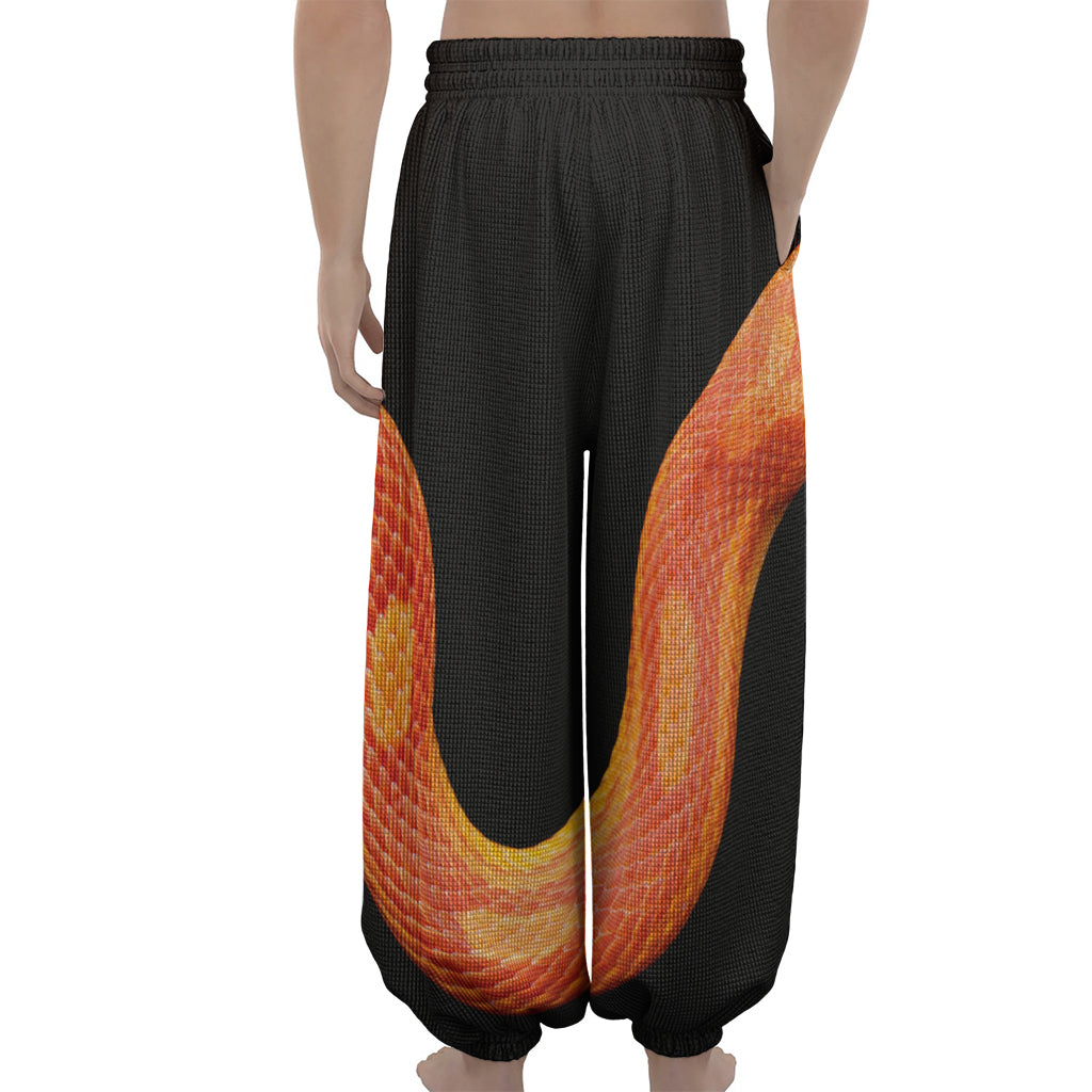 Amel Motley Corn Snake Print Lantern Pants
