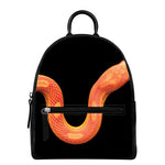 Amel Motley Corn Snake Print Leather Backpack
