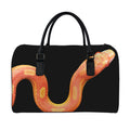Amel Motley Corn Snake Print Leather Duffel Bag