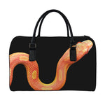 Amel Motley Corn Snake Print Leather Duffle Bag