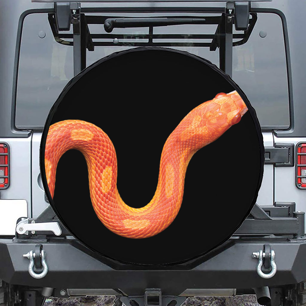 Amel Motley Corn Snake Print Leather Spare Tire Cover