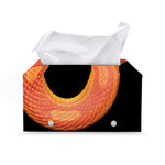 Amel Motley Corn Snake Print Leather Tissue Box Cover