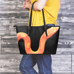 Amel Motley Corn Snake Print Leather Tote Bag