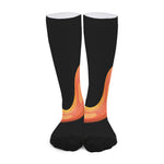 Amel Motley Corn Snake Print Long Socks