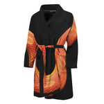 Amel Motley Corn Snake Print Men's Bathrobe