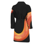 Amel Motley Corn Snake Print Men's Bathrobe