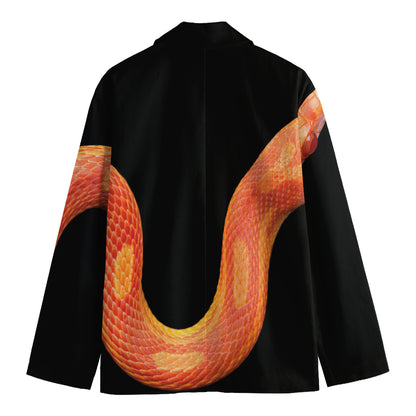Amel Motley Corn Snake Print Men's Blazer