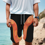 Amel Motley Corn Snake Print Men's Cargo Shorts