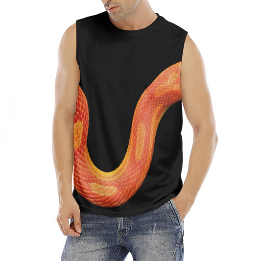 Amel Motley Corn Snake Print Men's Fitness Tank Top