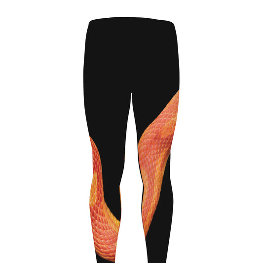 Amel Motley Corn Snake Print Men's leggings