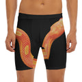 Amel Motley Corn Snake Print Men's Long Boxer Briefs