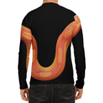 Amel Motley Corn Snake Print Men's Long Sleeve Rash Guard