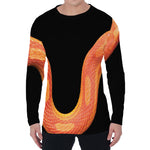 Amel Motley Corn Snake Print Men's Long Sleeve T-Shirt