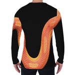 Amel Motley Corn Snake Print Men's Long Sleeve T-Shirt