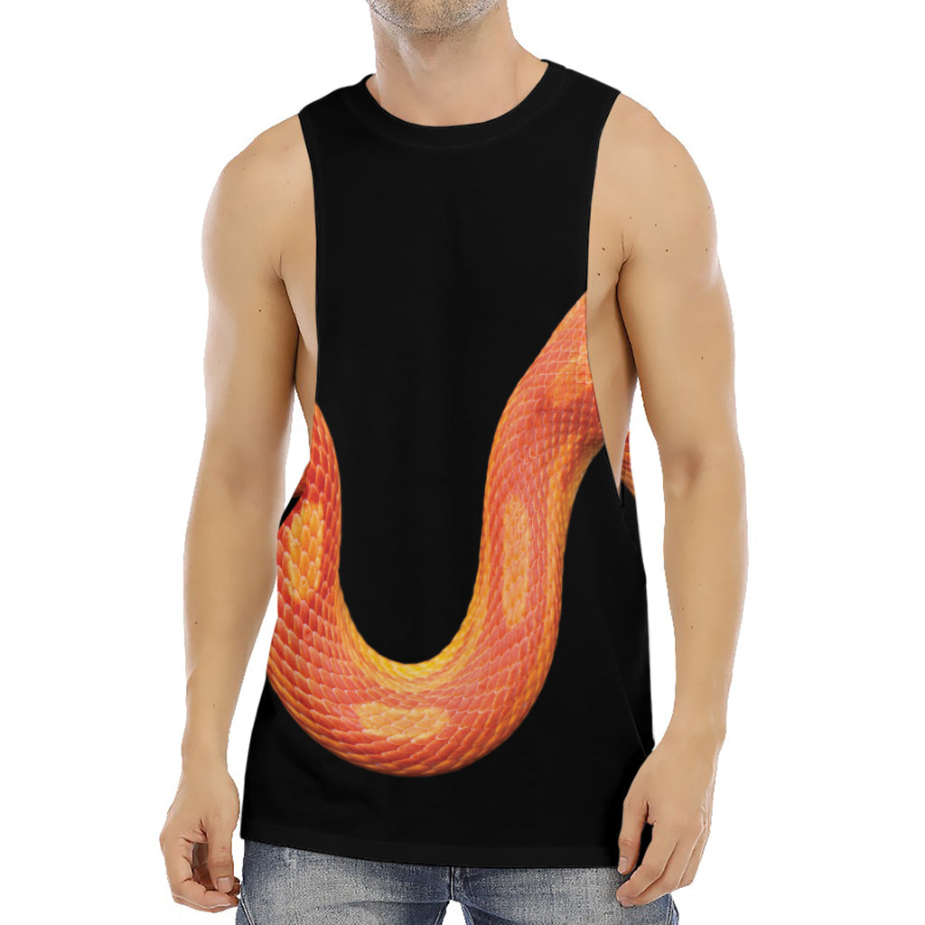 Amel Motley Corn Snake Print Men's Muscle Tank Top
