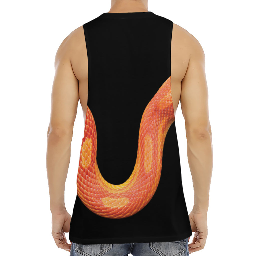 Amel Motley Corn Snake Print Men's Muscle Tank Top