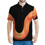 Amel Motley Corn Snake Print Men's Polo Shirt