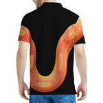 Amel Motley Corn Snake Print Men's Polo Shirt