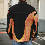 Amel Motley Corn Snake Print Men's Shirt Jacket