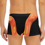 Amel Motley Corn Snake Print Men's Short Boxer Briefs