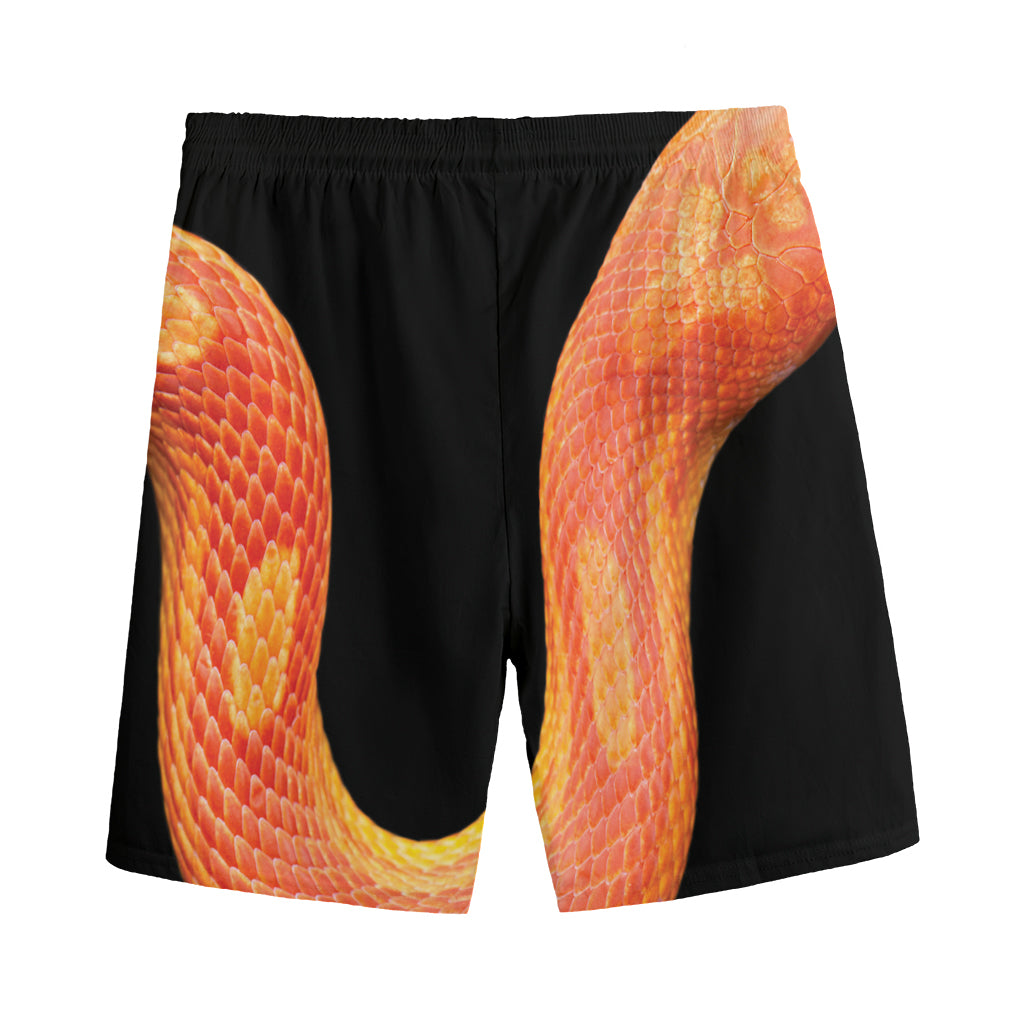 Amel Motley Corn Snake Print Men's Sports Shorts