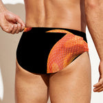 Amel Motley Corn Snake Print Men's Swim Briefs